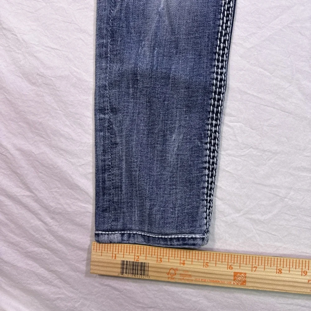 Rock Revival Jeans Women 27   BENITA  SKINNY  rhinestones embelished